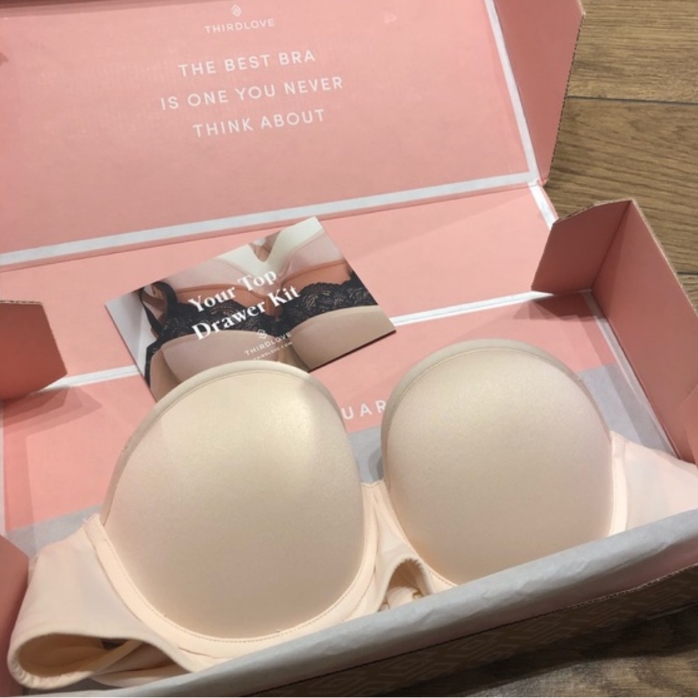 ThirdLove 24/7 Strapless Bra in Soft Pink or Cream 38A